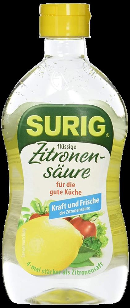 Surig - Zitronensäure, 390 ml Flasche Surig - Zitronensäure, 390 ml Flasche