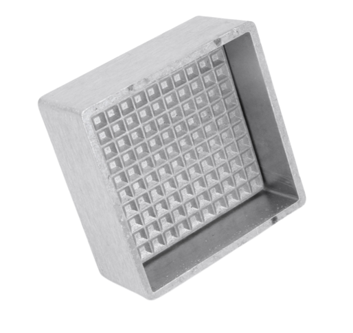 Adelmann - Hackfleischformer aus Aluminium, 120 x 120 mm (eckig)