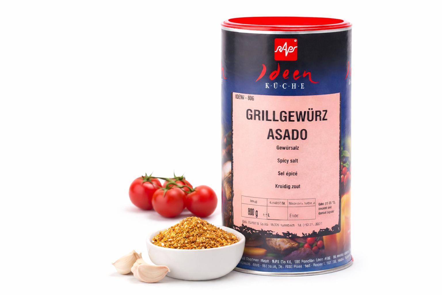 Raps - Grillwürzung Asado, 800 g Dose