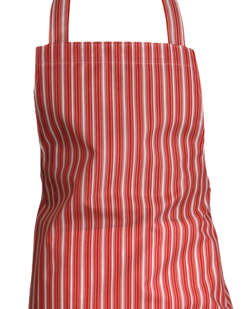 Ultraleicht-Schürze "Gastrotex", 70 x 110 cm, rot-weiß gestreift