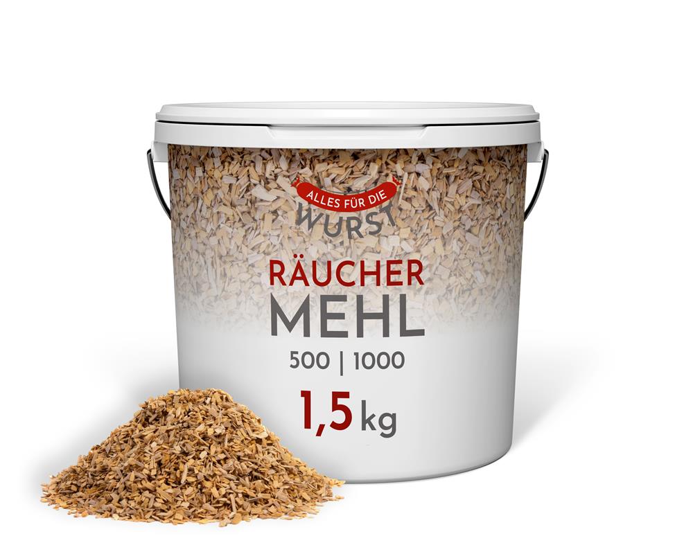 AllesfürdieWurst - Räuchermehl 500 | 1000, 1,5 kg Eimer