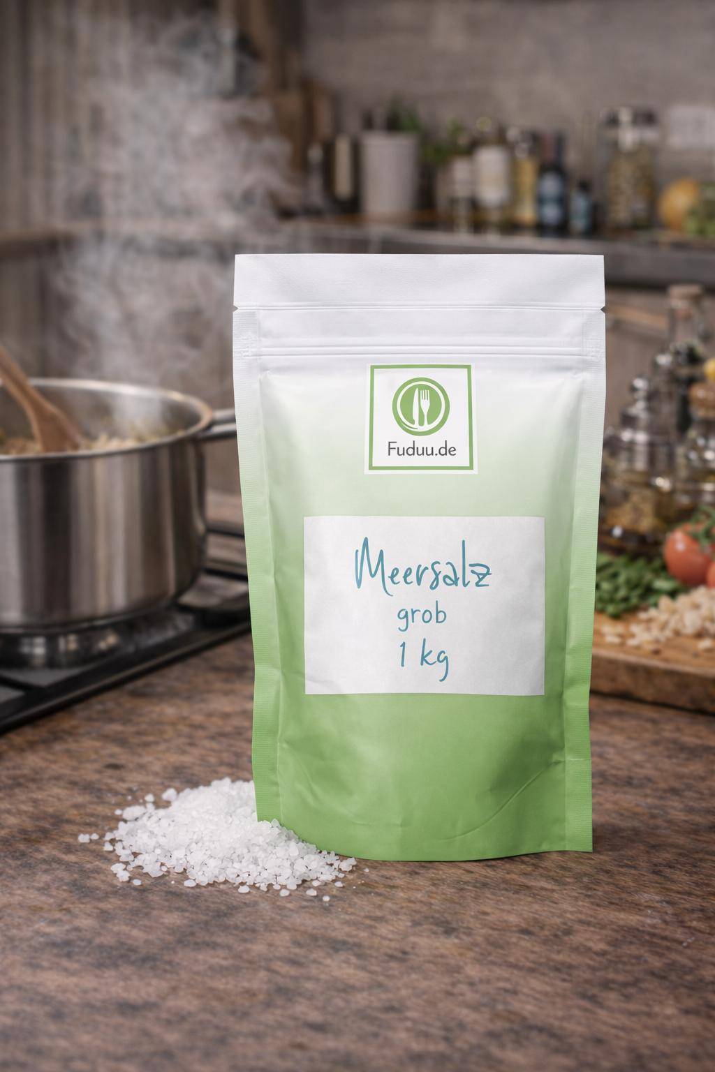 Meersalz, grob, 1 kg Beutel