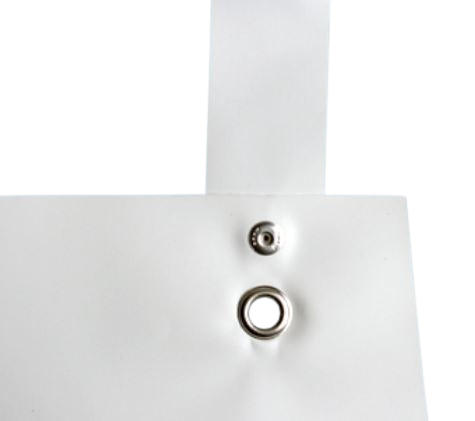 Schlachthausschürze "Primus", offen, 130 cm, weiß