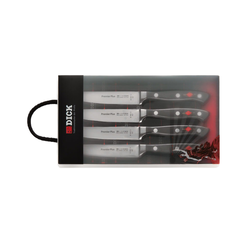 F. DICK - Premier Plus Steakmesser-Set, 4-tlg., 8109300 F. DICK - Premier Plus Steakmesser-Set, 4-tlg., 8109300