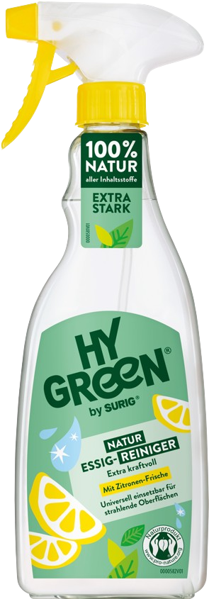 Hygreen - Essigspray extra kraftvoll, 500 ml Sprühflasche Hygreen - Essigspray extra kraftvoll, 500 ml Sprühflasche